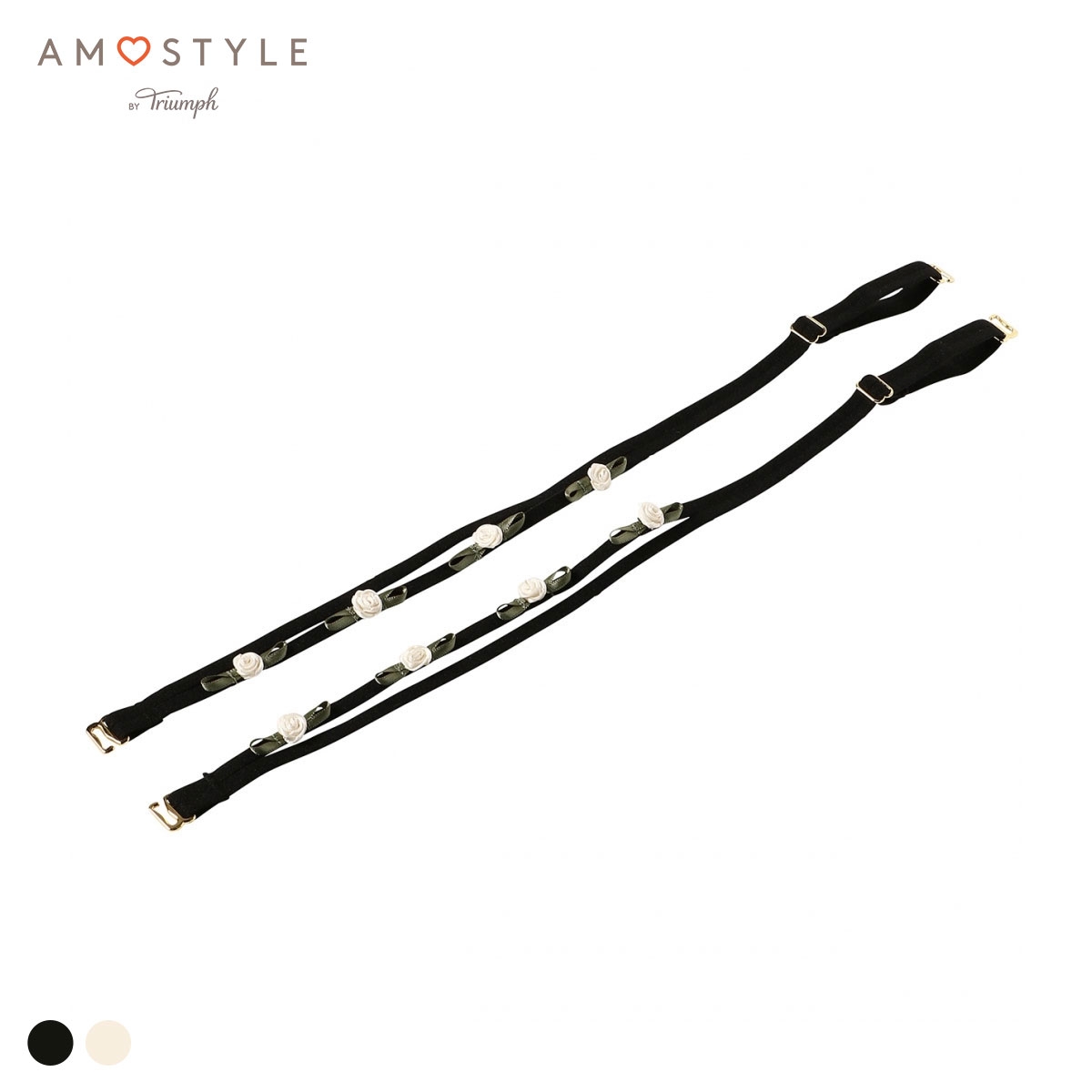 アモスタイル AMST401 ストラップ ローズモチーフ ブラストラップ デザインストラップ AMOSTYLE