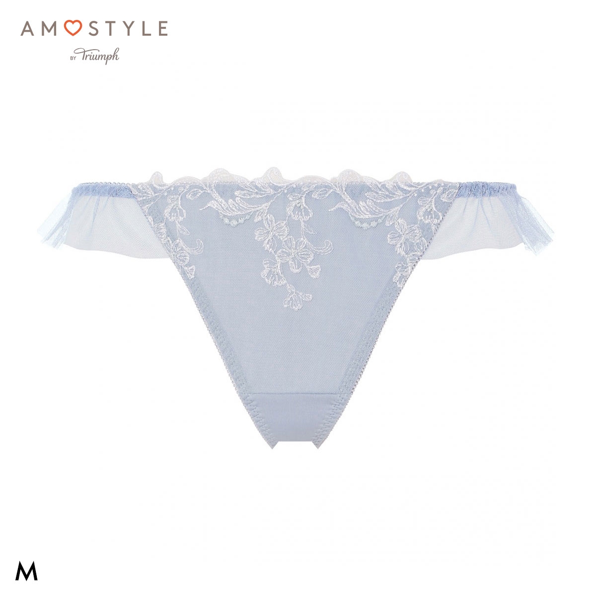 アモスタイル 夢みるブラ AMST1543 ヴィーナスエア ショーツ ストリング タンガ Tバック ローライズ M AMOSTYLE(BGY-ブルーグレー-M)