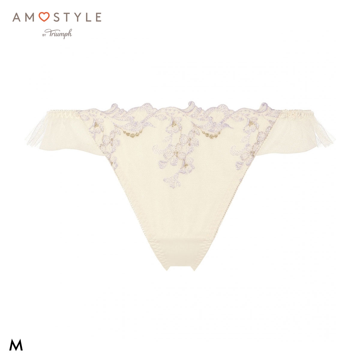 アモスタイル 夢みるブラ AMST1543 ヴィーナスエア ショーツ ストリング タンガ Tバック ローライズ M AMOSTYLE(ECR-エクリュ-M)