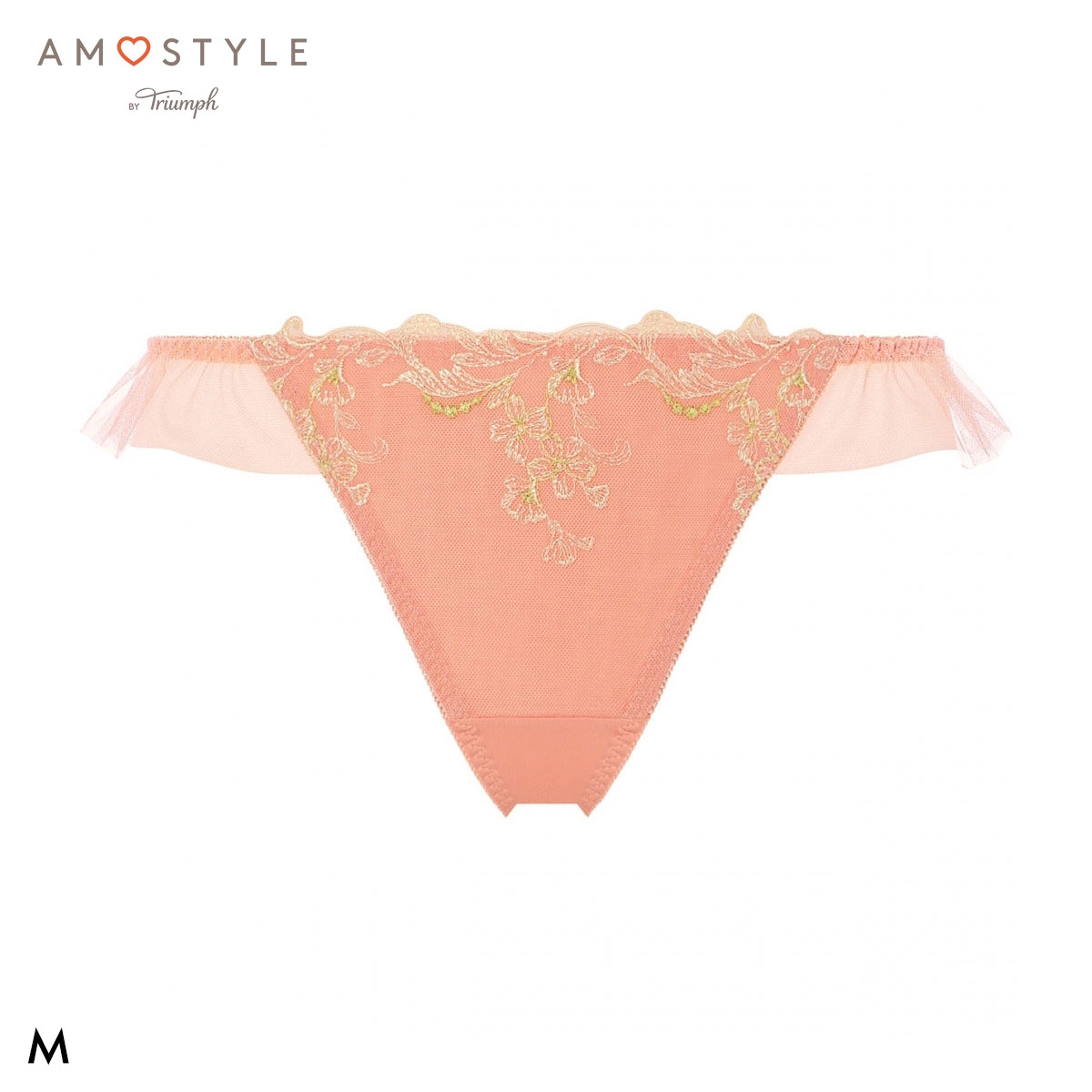 アモスタイル 夢みるブラ AMST1543 ヴィーナスエア ショーツ ストリング タンガ Tバック ローライズ M AMOSTYLE(CO-コーラル-M)