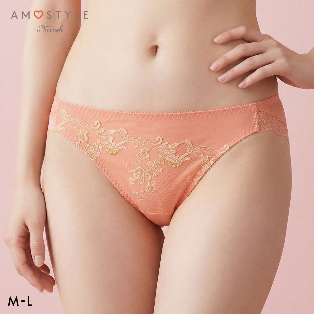 アモスタイル 夢みるブラ AMST1543 ヴィーナスエア ショーツ レギュラー ローライズ ML AMOSTYLE(CO-コーラル-M)