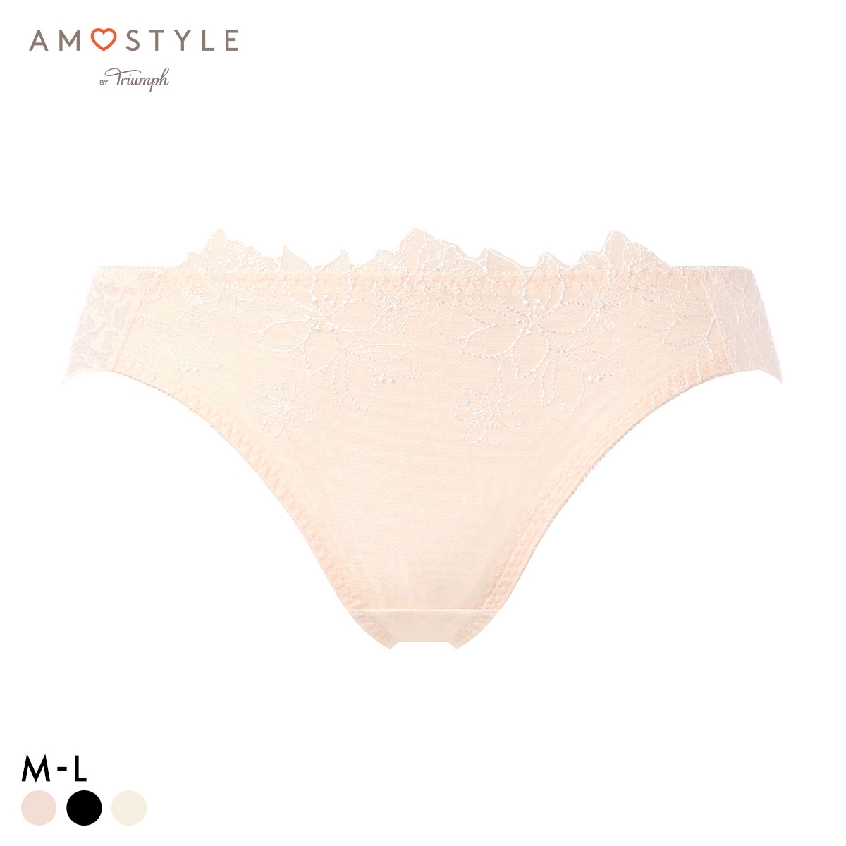 アモスタイル AMST1552 ミスフラワー レギュラーショーツ ショーツ AMOSTYLE(LPE-薄ピーチ-M)