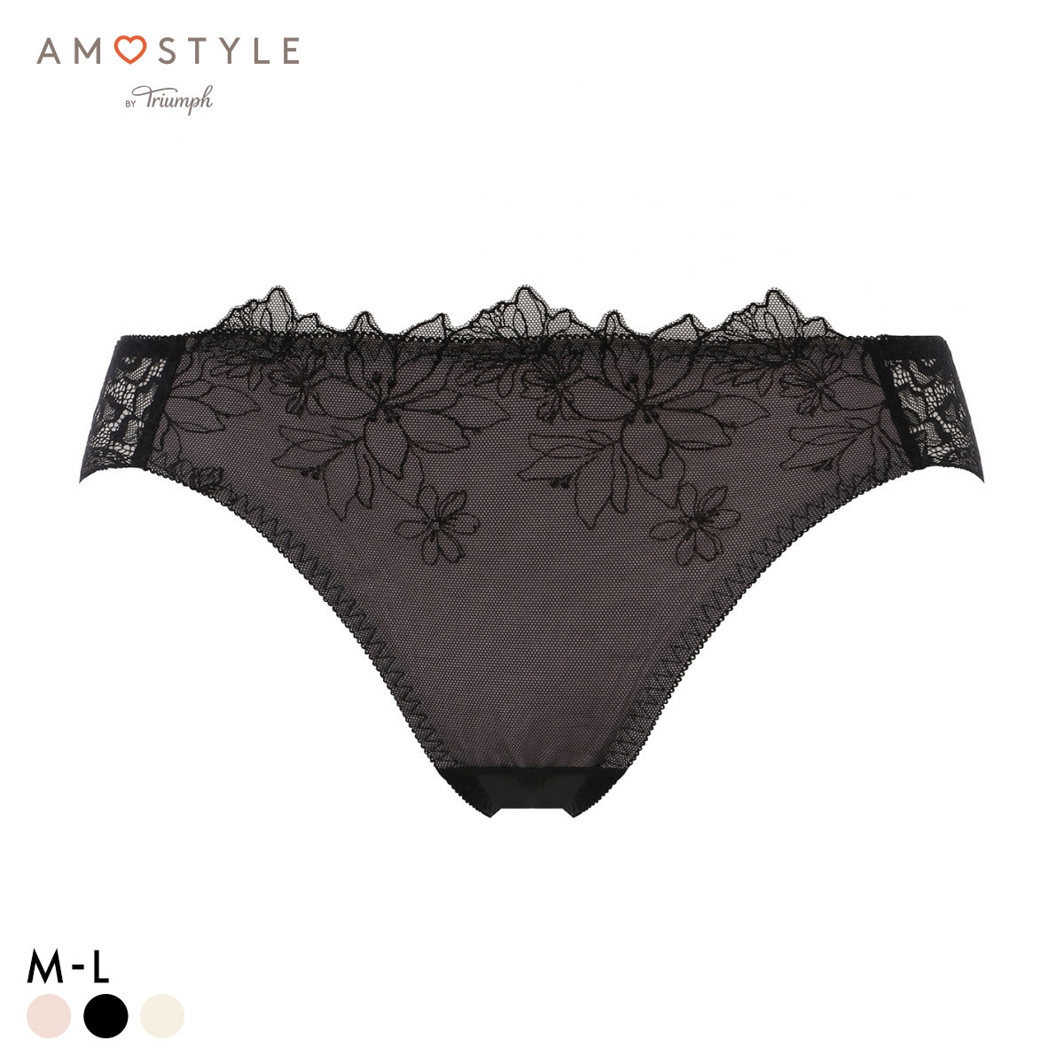 アモスタイル AMST1552 ミスフラワー レギュラーショーツ ショーツ AMOSTYLE(BK-ブラック-M)