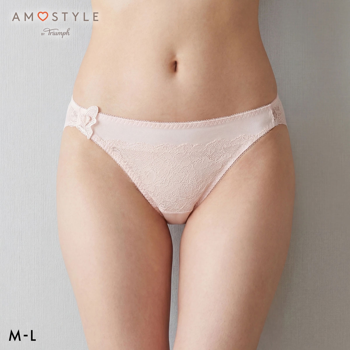 アモスタイル 夢みるブラ AMST1544 ヴィーナスエア ショーツ レギュラー ローライズ ML AMOSTYLE(BP-ベビーピンク-M)