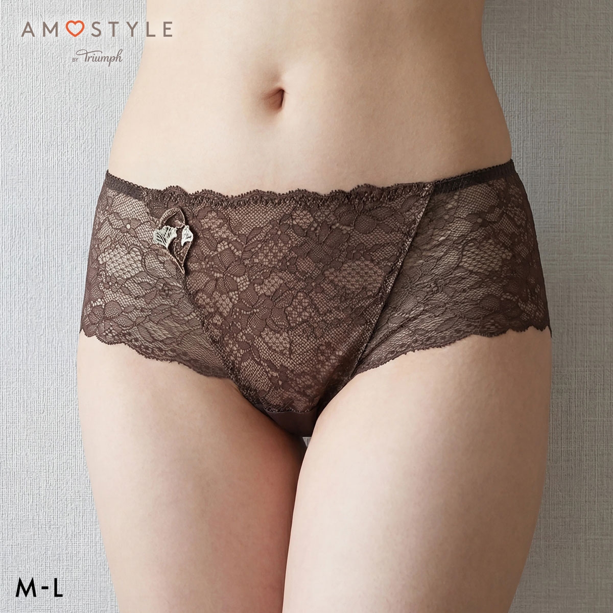 アモスタイル 夢みるブラ AMST1544 ヴィーナスエア ショーツ ボーイズレングス ローライズ ML AMOSTYLE(BR-ブラウン-M)