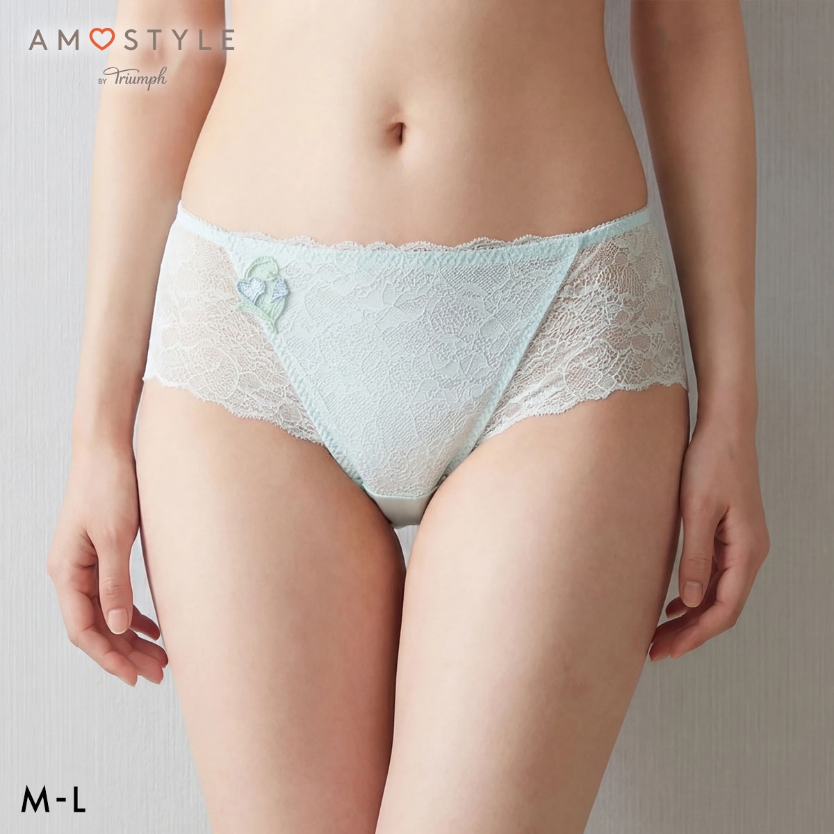 アモスタイル 夢みるブラ AMST1544 ヴィーナスエア ショーツ ボーイズレングス ローライズ ML AMOSTYLE(MI-ミント-M)