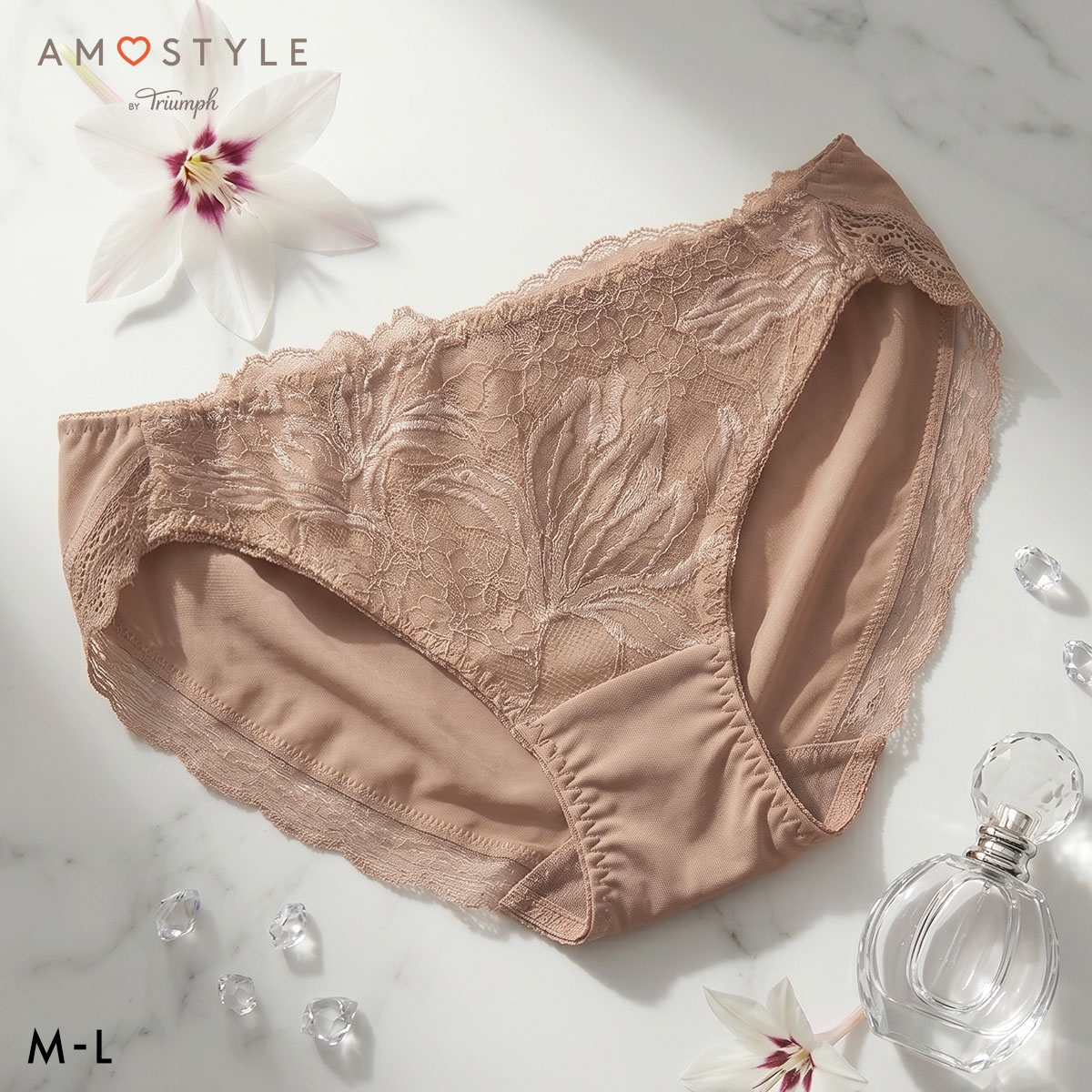 アモスタイル AMST1551 リリーブリーズ ショーツ レギュラー スタンダード ローライズ ML AMOSTYLE(LBR-薄ブラウン-M)