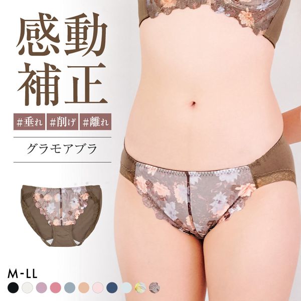 グラモア glamore グラモアブラ FT0087 デザインショーツ ペアショーツ ノーマルショーツ 綿混 吸湿性 通気性 着痩せ FT0135