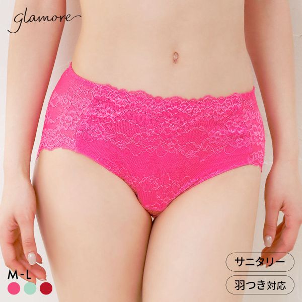 グラモア glamore キレイdeナイトブラ サニタリーショーツ FT260 ペアショーツ 総レース FT0261