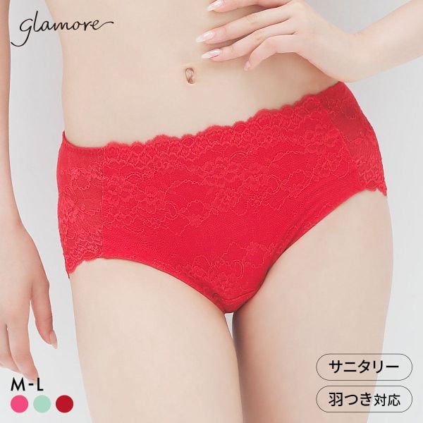 グラモア glamore キレイdeナイトブラ サニタリーショーツ FT260 ペアショーツ 総レース FT0261