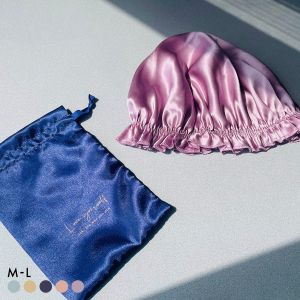 シルク ナイトキャップ FT0377 ロングヘア セミロング ショート 摩擦 寝癖 抜け毛防止 保湿 美髪 e-gate shopオリジナル グラモア