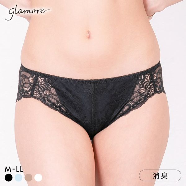 グラモア glamore グラモアブラCOOL FT0401 デザインショーツ ペアショーツ 涼しい 速乾 消臭 締めつけない 総レース FT0402