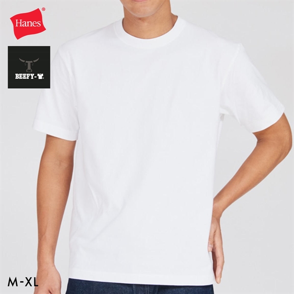 ヘインズ Hanes ビーフィー BEEFY-T ショートスリーブ クルーネックTシャツ HM1-D001 ヘビーウェイト 白T H5180