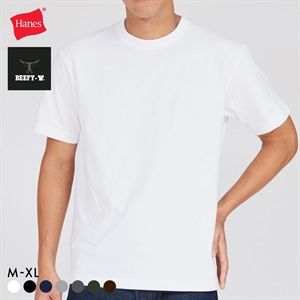 ヘインズ Hanes ビーフィー BEEFY-T ショートスリーブ クルーネックTシャツ HM1-D001 ヘビーウェイト 白T H5180
