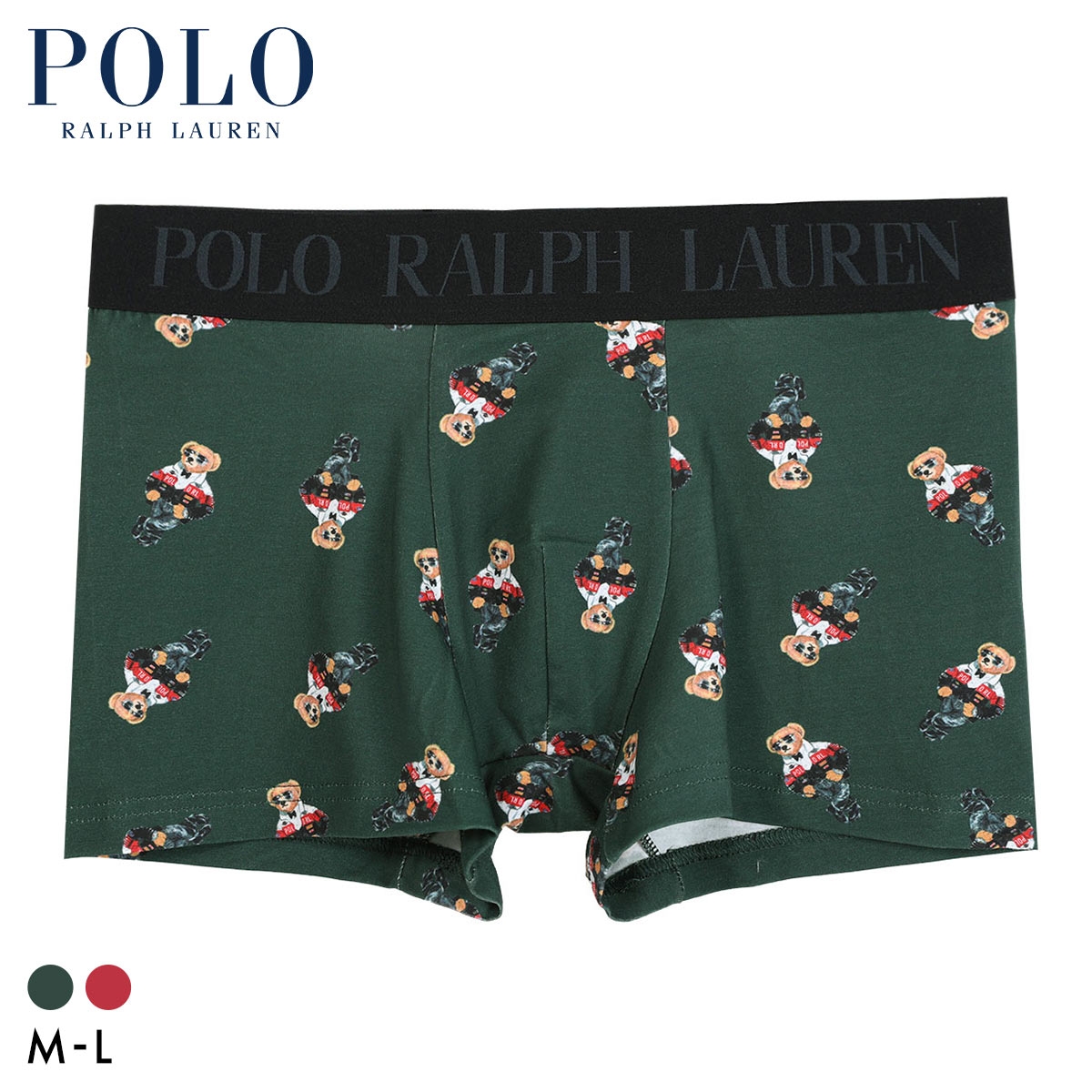 ポロ ラルフ ローレン Moto Jacket Bear Printed Boxer Brief ボクサーパンツ メンズ POLO RALPH LAUREN 前閉じ