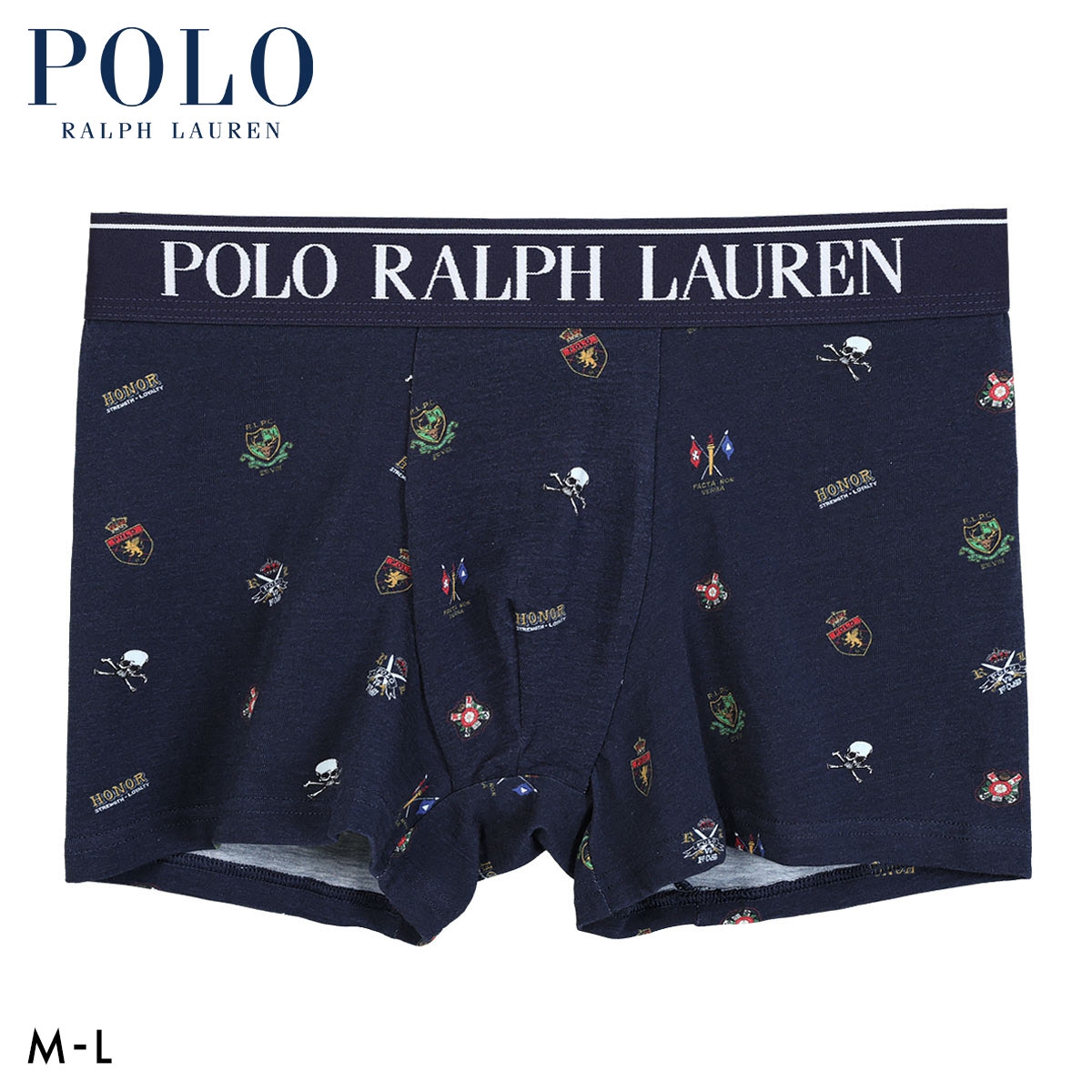 ポロ ラルフ ローレン Crested VarsityShort Boxer ショートボクサー メンズ ボクサーパンツ POLO RALPH LAUREN 前閉じ(NV-ネイビー-M)