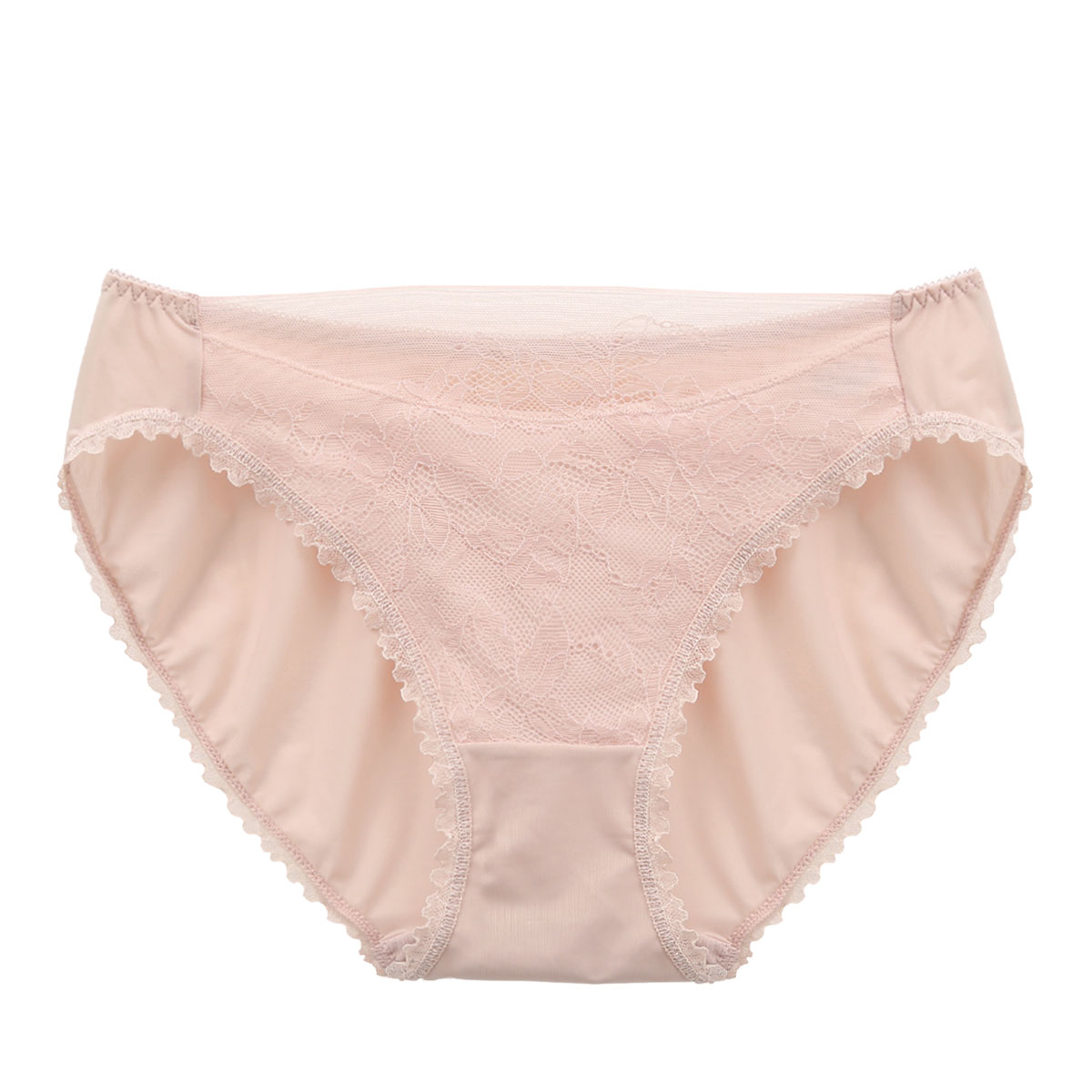 ローファン Lofan 革新ノンワイヤー シアーレース ふんわりデコルテ 丸胸 補整 ペアショーツ スタンダード 単品 Lofan×SHIROHATOコラボ(PI-ピンク-M)