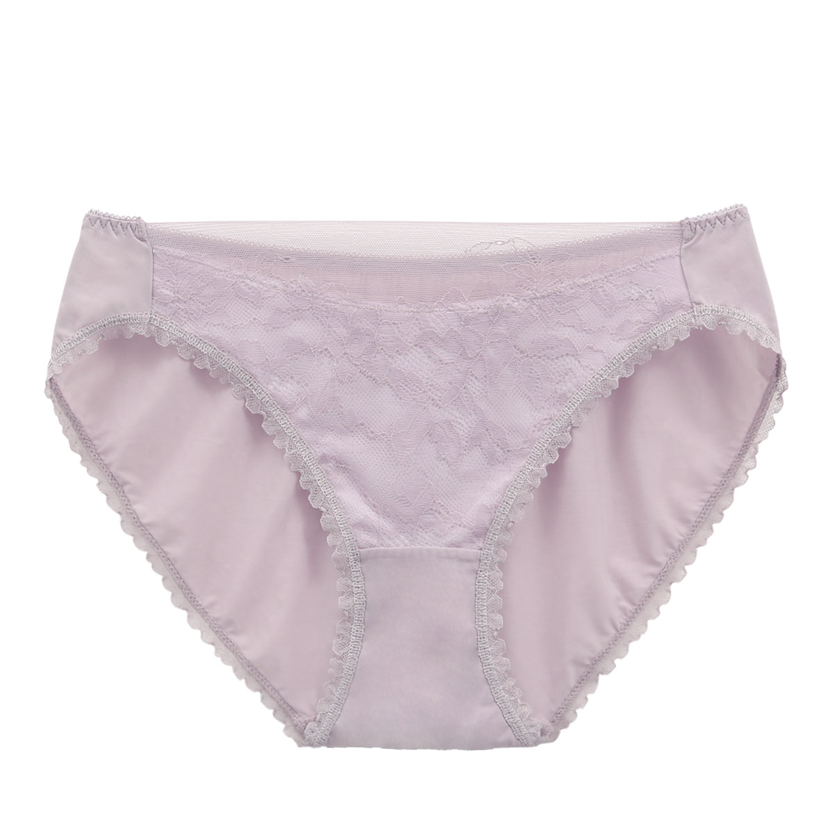 ローファン Lofan 革新ノンワイヤー シアーレース ふんわりデコルテ 丸胸 補整 ペアショーツ スタンダード 単品 Lofan×SHIROHATOコラボ(PU-パープル-M)