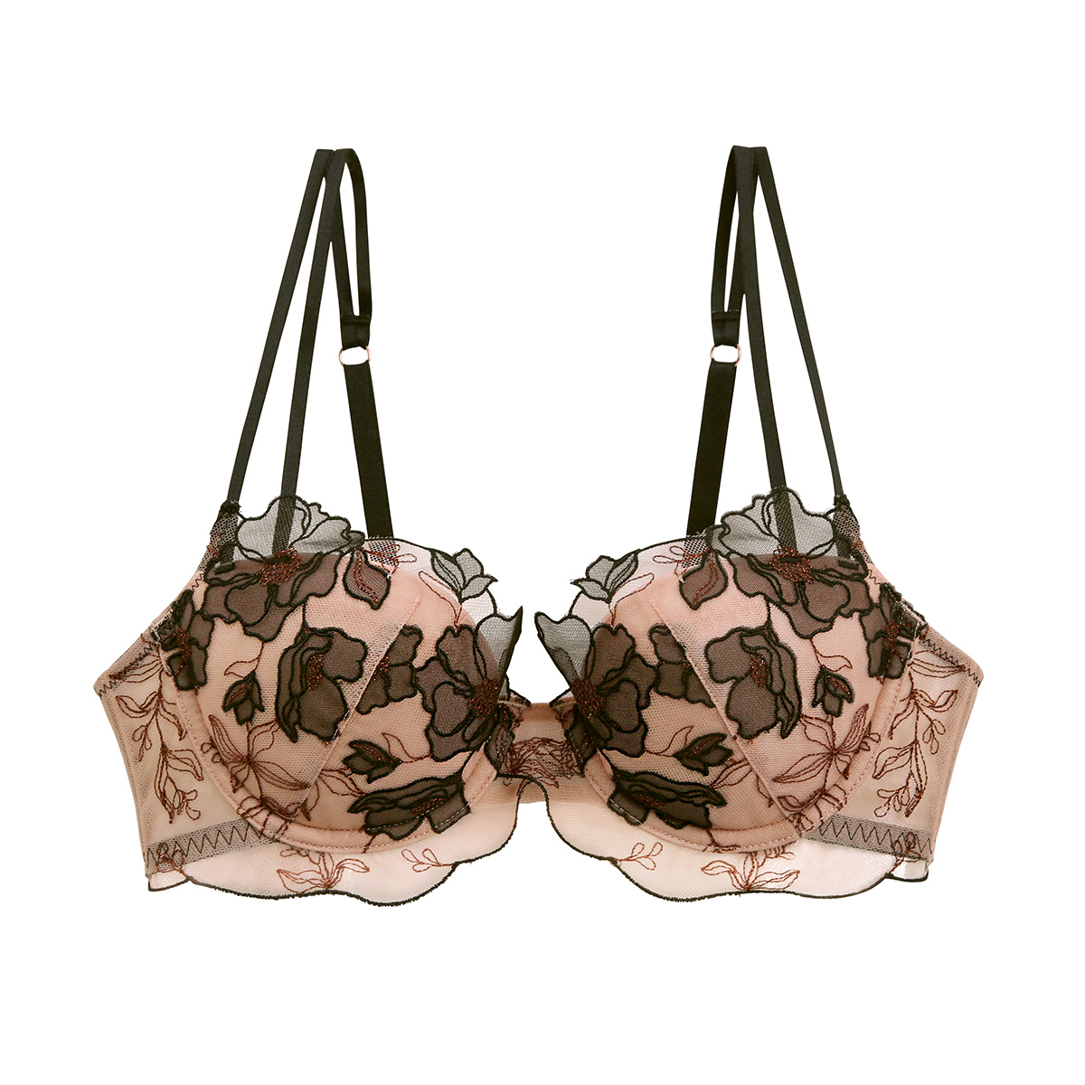 Coquelicot コクリコ ブラジャー BCDE 単品 LA VIE A DEUX ラヴィアドゥ 22498(BK-ブラック-B70)