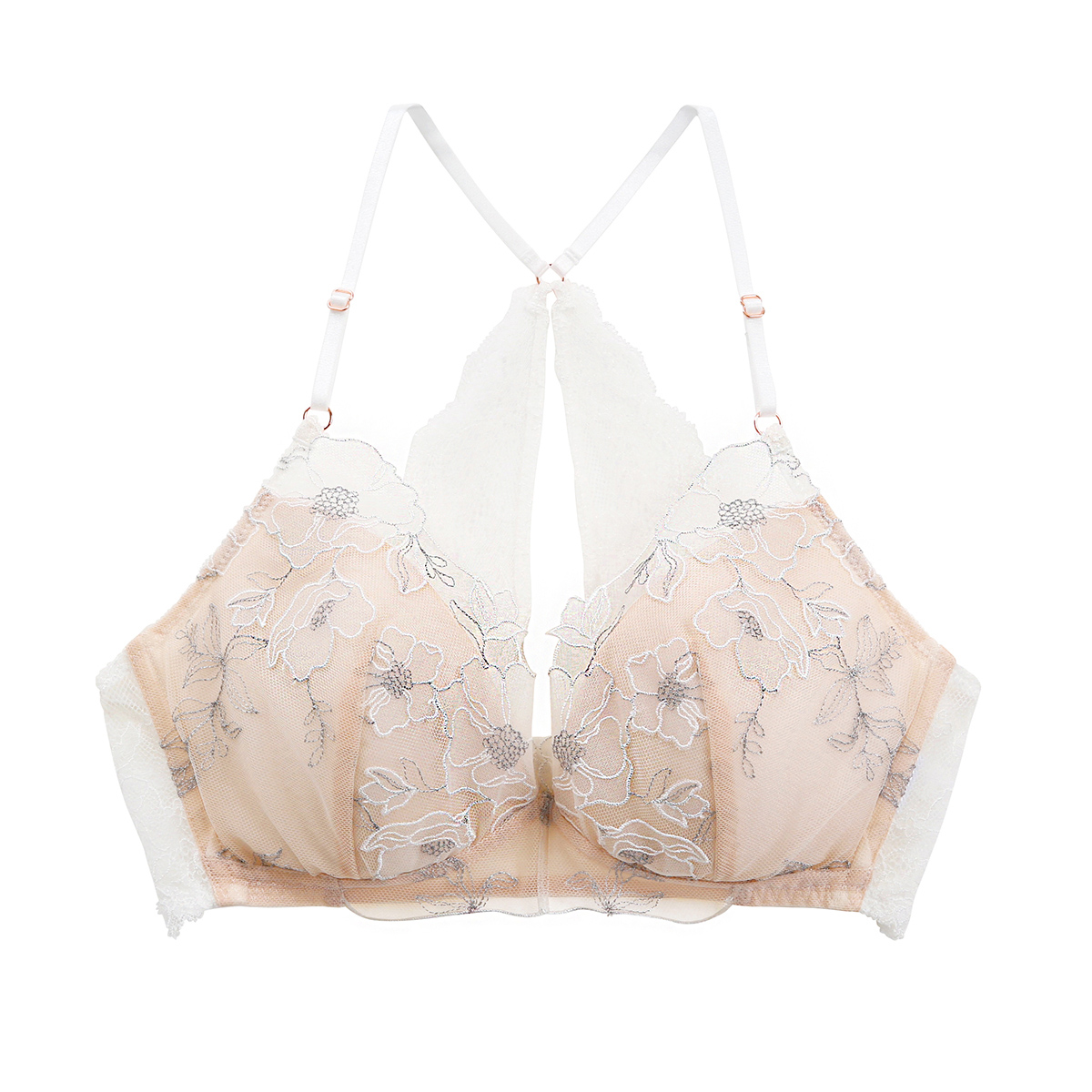 Coquelicot コクリコ ブラジャー ノンワイヤー ブラレット ML 単品 LA VIE A DEUX ラヴィアドゥ 22499(OW-オフホワイト-M)