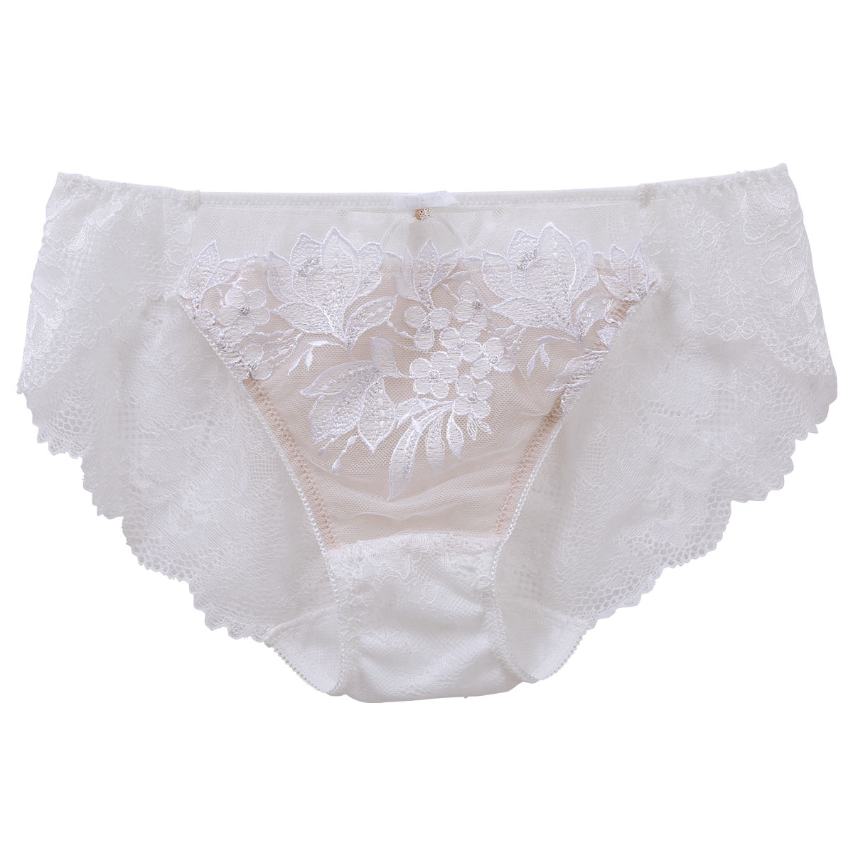 心ときめくディティール Camaieu blanc カマイユブラン ショーツ スタンダード ML 単品 LA VIE A DEUX ラヴィアドゥ(OW-オフホワイト-M)