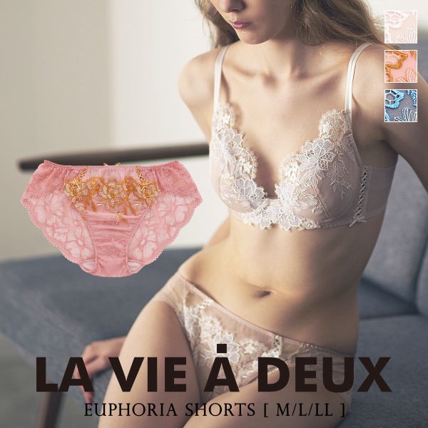 ラヴィアドゥ ユーフォリア ショーツ スタンダード バックレース M L LL LA VIE A DEUX Euphoria