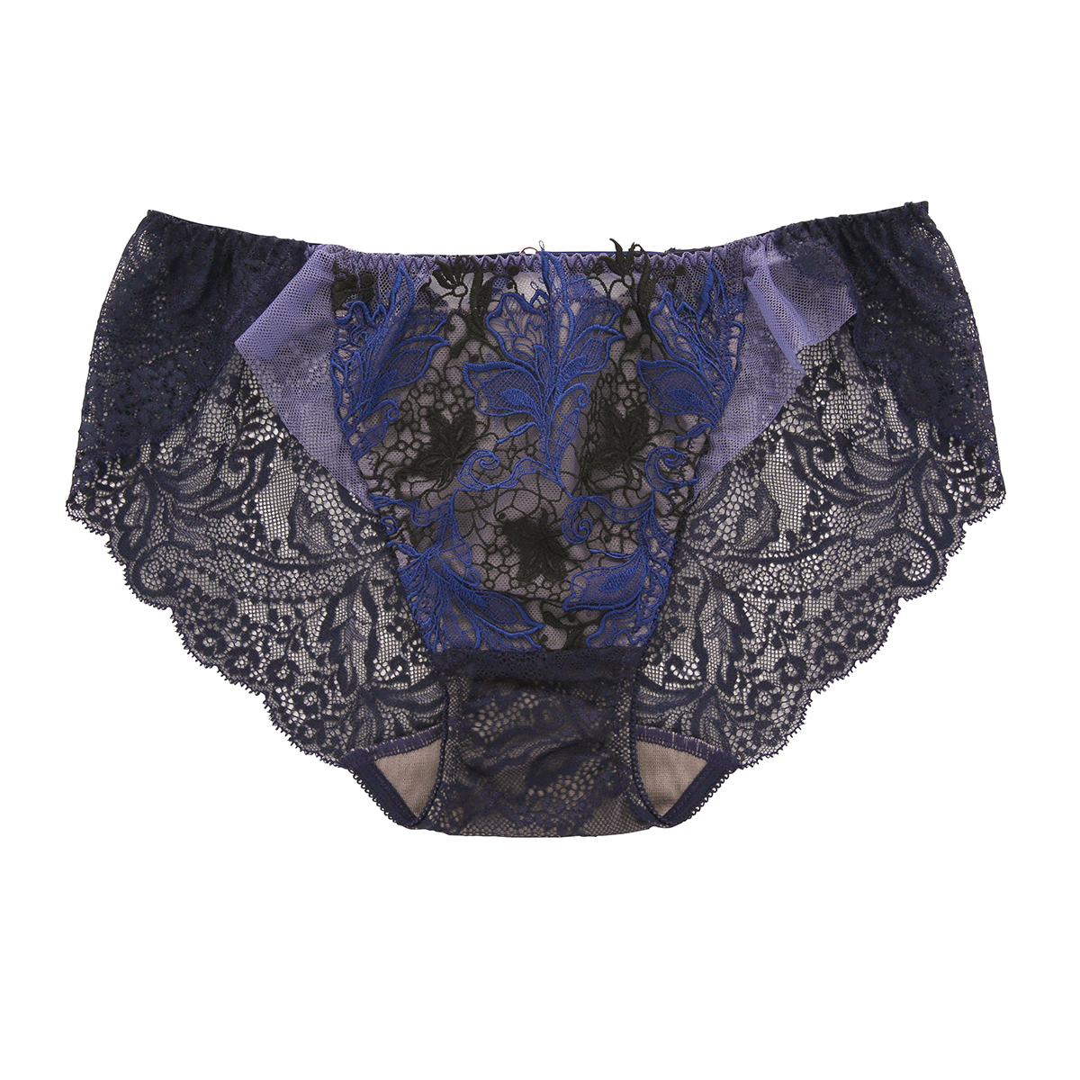 Arabesque アラベスク ショーツ スタンダード バックレース ML 単品 LA VIE A DEUX ラヴィアドゥ DOMESTIC UNDER(DNV-濃ネイビー-M)