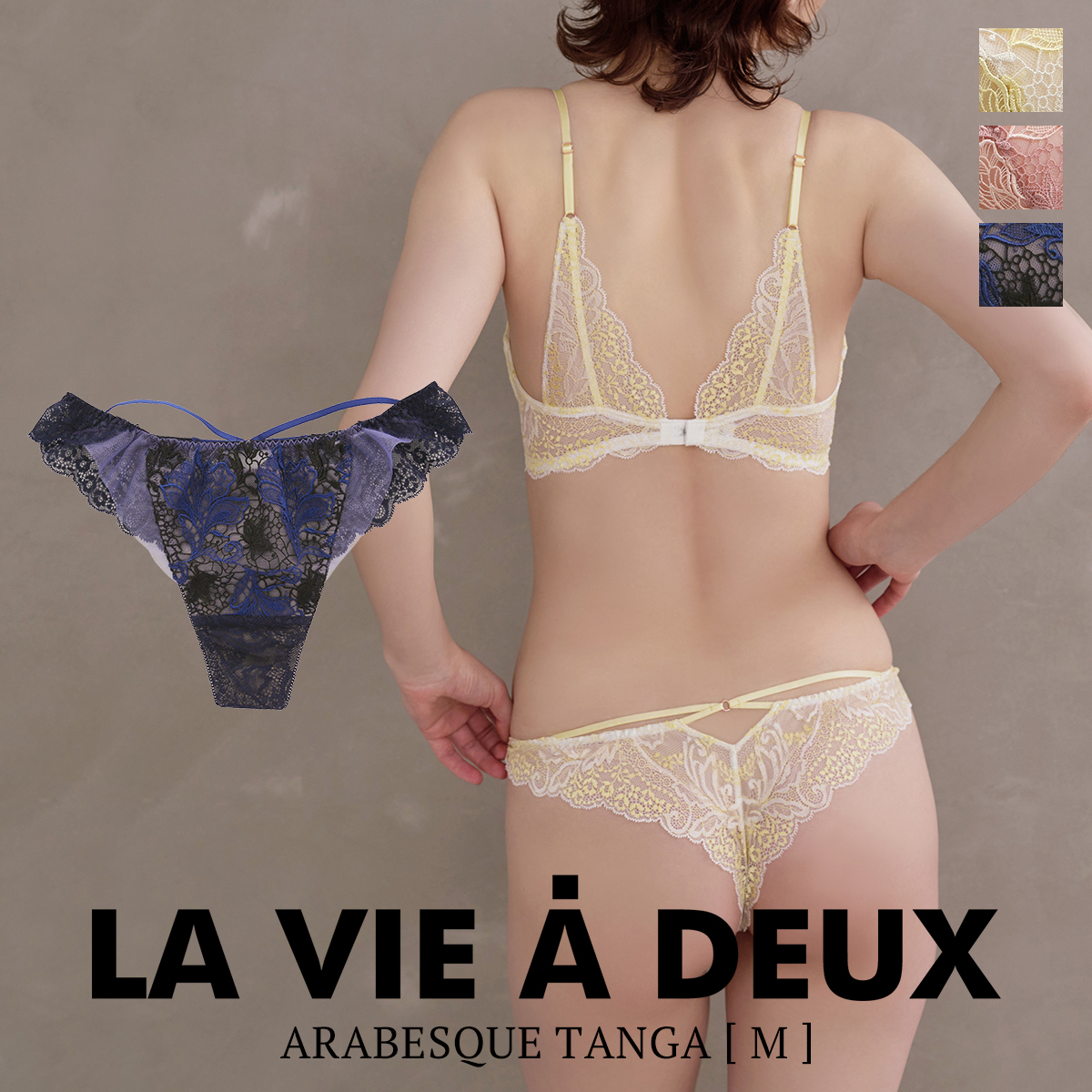 Arabesque アラベスク ショーツ Tバック バックレース M 単品 LA VIE A DEUX ラヴィアドゥ DOMESTIC UNDER