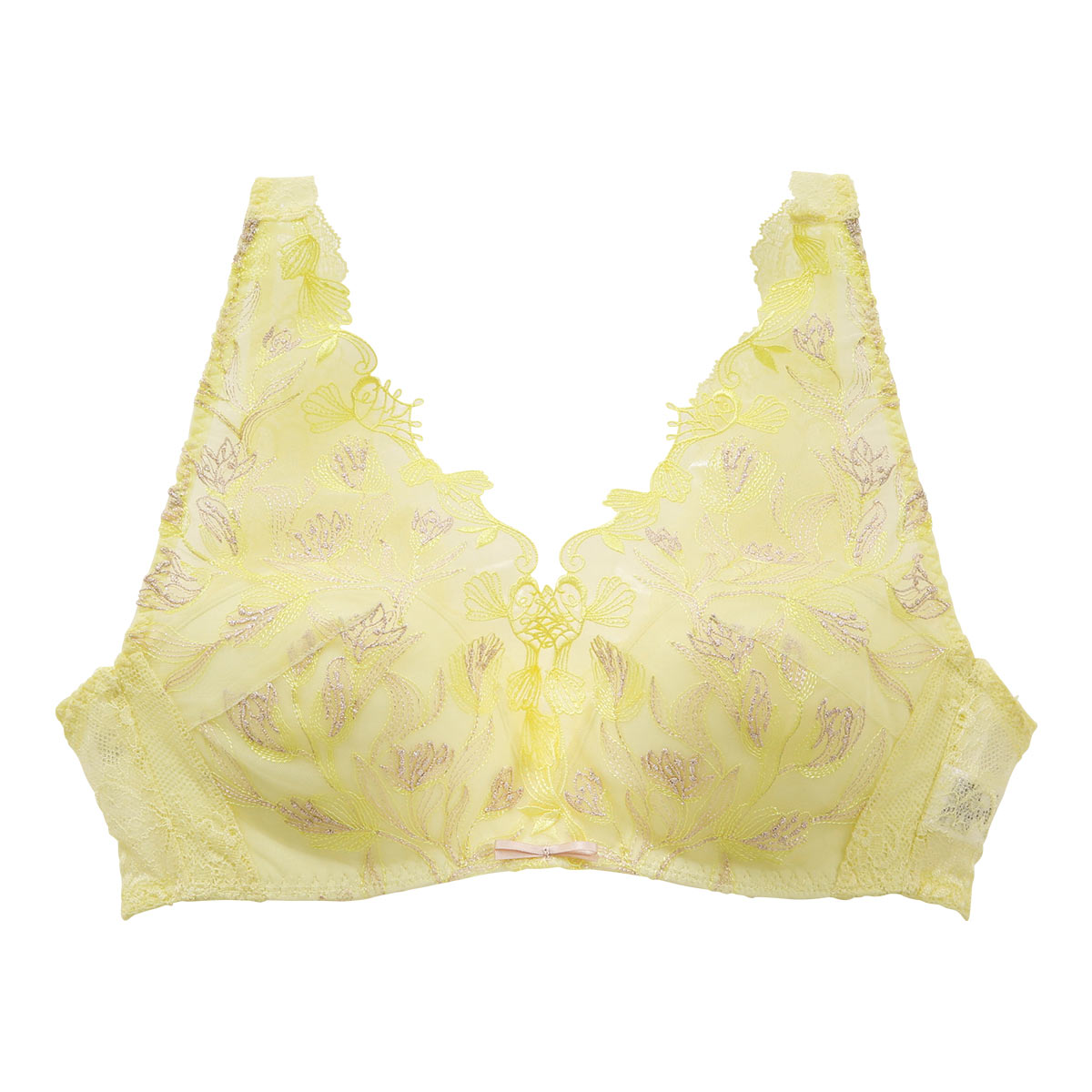 Shell & Tulip シェル＆チューリップ ブラジャー ノンワイヤー ブラレット M L LL 単品 LA VIE A DEUX ラヴィアドゥ mignon M2008(CR-クリーム-M)