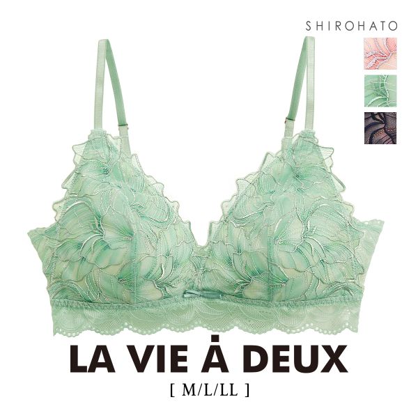 Le petale ル･ペタル ブラジャー ノンワイヤー ブラレット M L LL 単品 LA VIE A DEUX ラヴィアドゥ mignon M2010