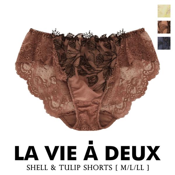 Shell & Tulip シェル＆チューリップ ショーツ スタンダード バックレース M L LL 単品 LA VIE A DEUX ラヴィアドゥ mignon