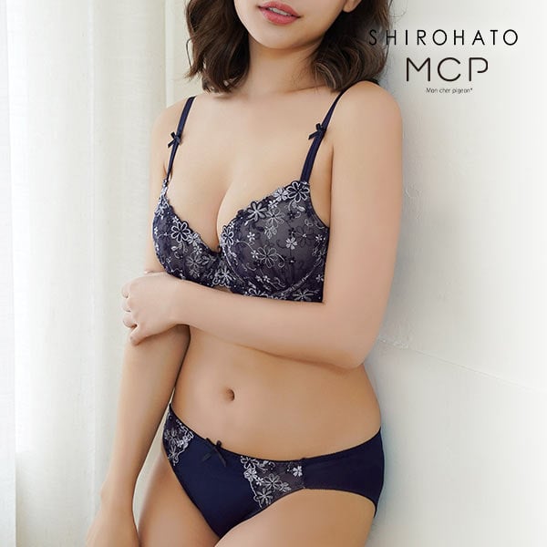 モンシェルピジョン Mon cher pigeon メリーメリーフローラ ブラジャー ショーツ セット BCDEF