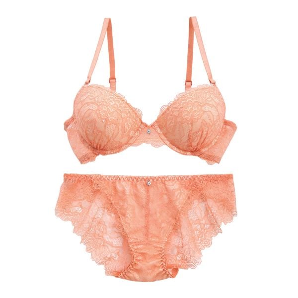モンシェルピジョン Mon cher pigeon ララシャンテフラワー ブラジャー ショーツ セット BCDEF 総レース バックレース