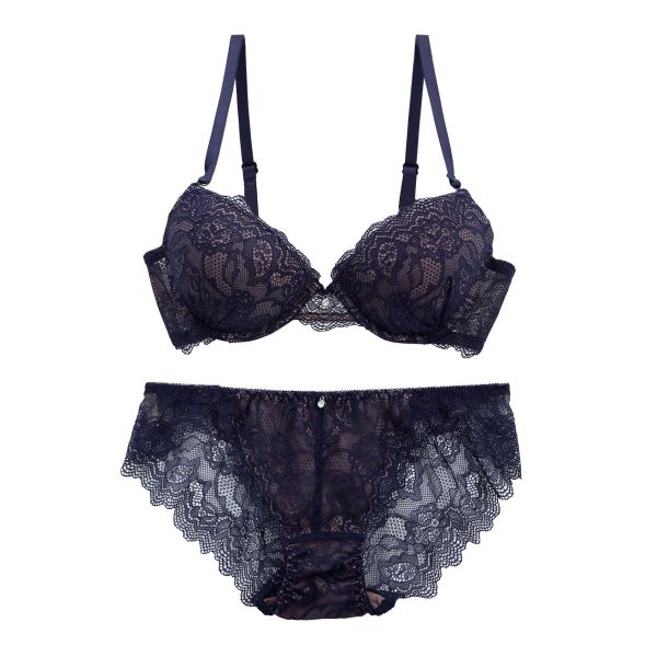 モンシェルピジョン Mon cher pigeon ララシャンテフラワー ブラジャー ショーツ セット BCDEF 総レース バックレース