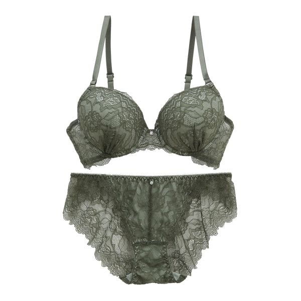 モンシェルピジョン Mon cher pigeon ララシャンテフラワー ブラジャー ショーツ セット BCDEF 総レース バックレース