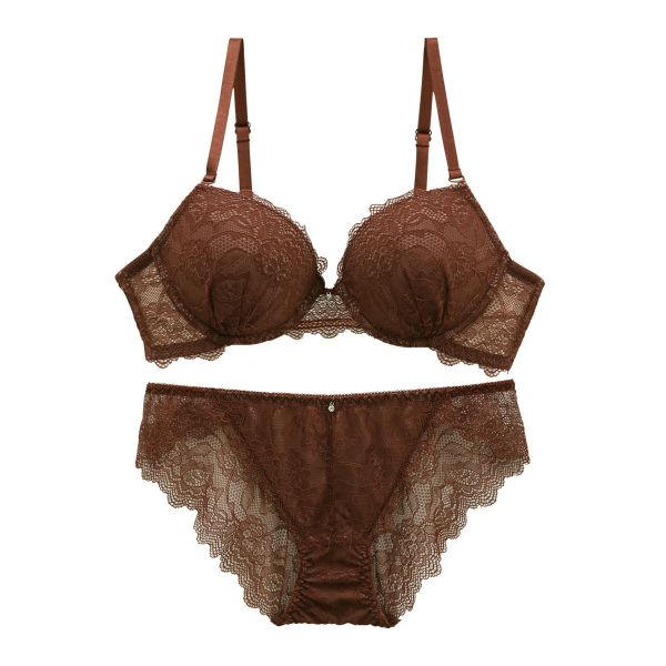 モンシェルピジョン Mon cher pigeon ララシャンテフラワー ブラジャー ショーツ セット BCDEF 総レース バックレース