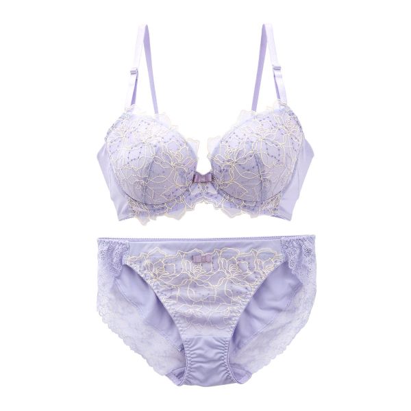 モンシェルピジョン Mon cher pigeon パイエット paillette 自然体の着け心地 ブラジャー ショーツ セット BCDE 脇高 脇肉