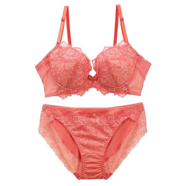 モンシェルピジョン Mon cher pigeon パイエット paillette 自然体の着け心地 ブラジャー ショーツ セット BCDE 脇高 脇肉