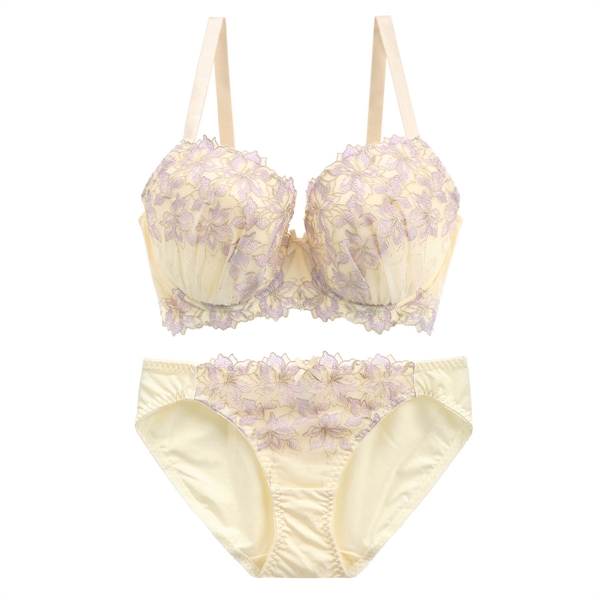 モンシェルピジョン Mon cher pigeon リリウムフローラ ブラジャー ショーツ セット GHI 大きいサイズ ブラセット 下着 レディース