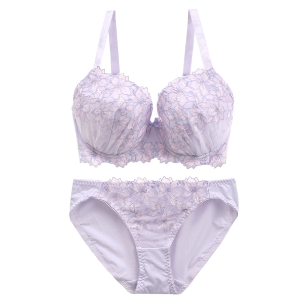 モンシェルピジョン Mon cher pigeon リリウムフローラ ブラジャー ショーツ セット GHI 大きいサイズ ブラセット 下着 レディース