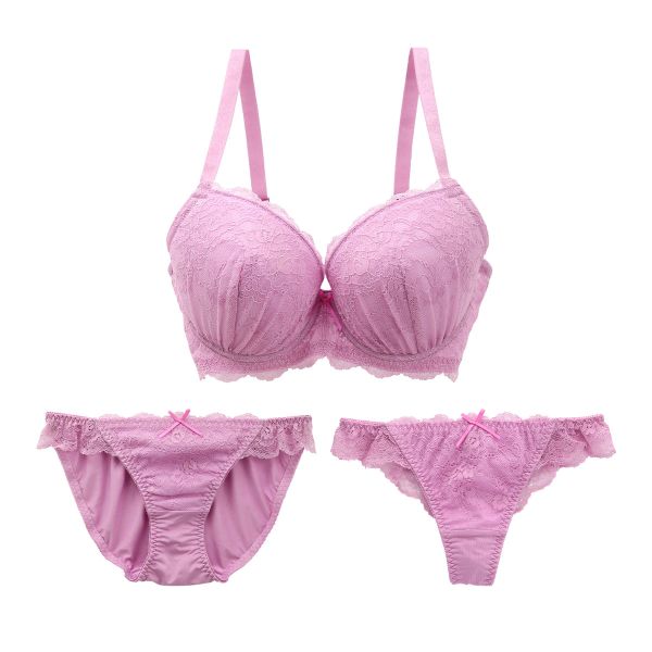 ブラジャー ショーツ セット Tバック 3点 モンシェルピジョン Mon cher pigeon G H I 65 70 75 リベルタ 大きいサイズ