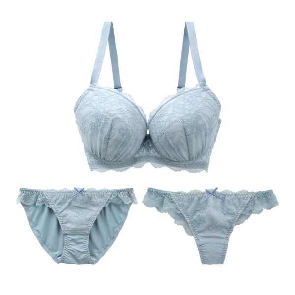 ブラジャー ショーツ セット Tバック 3点 モンシェルピジョン Mon cher pigeon G H I 65 70 75 リベルタ 大きいサイズ