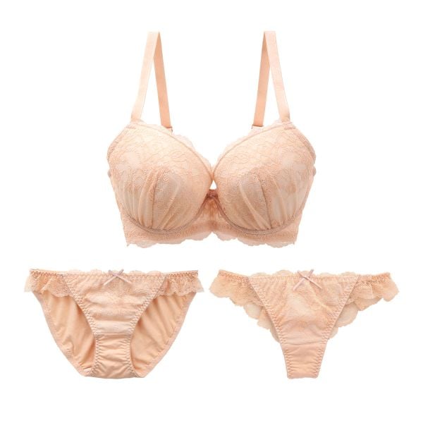 ブラジャー ショーツ セット Tバック 3点 モンシェルピジョン Mon cher pigeon G H I 65 70 75 リベルタ 大きいサイズ