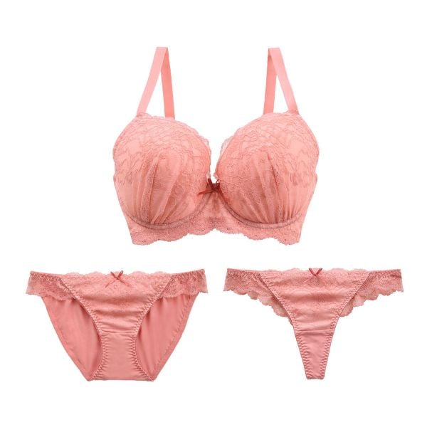 ブラジャー ショーツ セット Tバック 3点 モンシェルピジョン Mon cher pigeon G H I 65 70 75 リベルタ 大きいサイズ