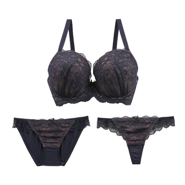 ブラジャー ショーツ セット Tバック 3点 モンシェルピジョン Mon cher pigeon G H I 65 70 75 リベルタ 大きいサイズ ブラセット 下着