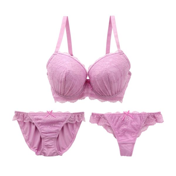ブラジャー ショーツ セット Tバック 3点 モンシェルピジョン Mon cher pigeon G H I 80 85 90 リベルタ 大きいサイズ ブラセット 下着