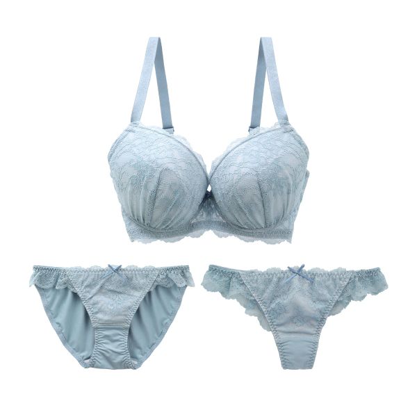 ブラジャー ショーツ セット Tバック 3点 モンシェルピジョン Mon cher pigeon G H I 80 85 90 リベルタ 大きいサイズ