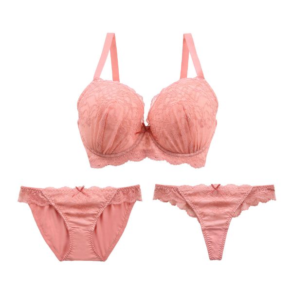 ブラジャー ショーツ セット Tバック 3点 モンシェルピジョン Mon cher pigeon G H I 80 85 90 リベルタ 大きいサイズ