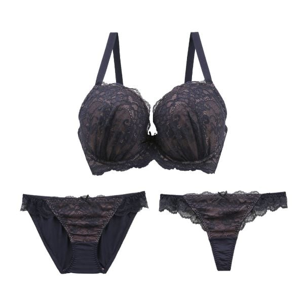 ブラジャー ショーツ セット Tバック 3点 モンシェルピジョン Mon cher pigeon G H I 80 85 90 リベルタ 大きいサイズ