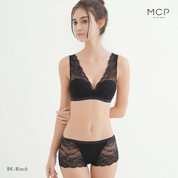 ブラジャー ショーツ セット ノンワイヤー ブラレット ボーイレングス モンシェルピジョン Mon cher pigeon パルコセレーノ S-LL